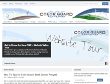 Tablet Screenshot of colorguardeducator.com